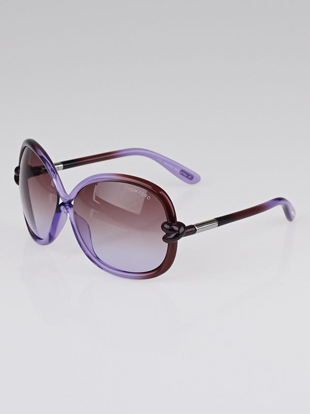 Tom Ford Purple Frame Gradient Tint Sonja Sunglasses-TF185