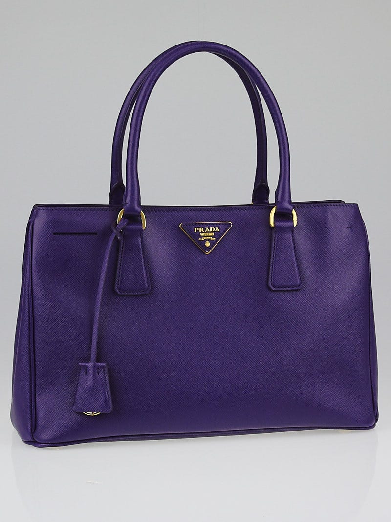 Prada | Bags | Prada Leather Purse Matinee Galleria Bag Tie Dye Large Tote  Gray Blue Purple Xl | Poshmark