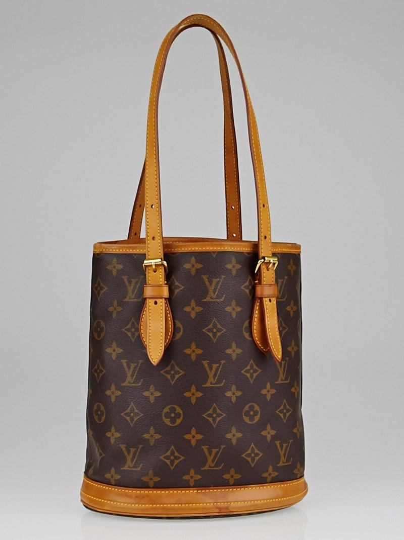 Louis Vuitton Monogram Petit Bucket Bag with code (Preloved)
