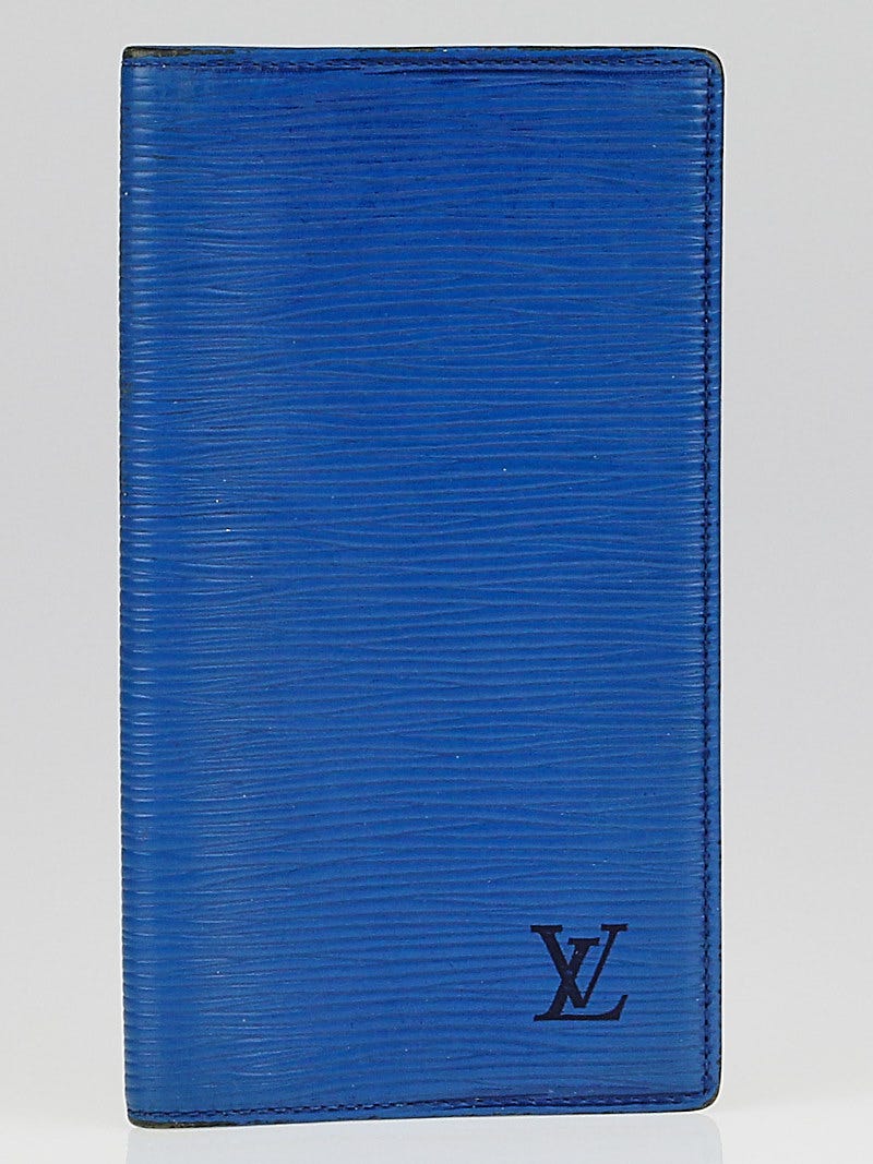 LOUIS VUITTON Toledo Blue Epi Leather Checkbook/Wallet - ShopperBoard