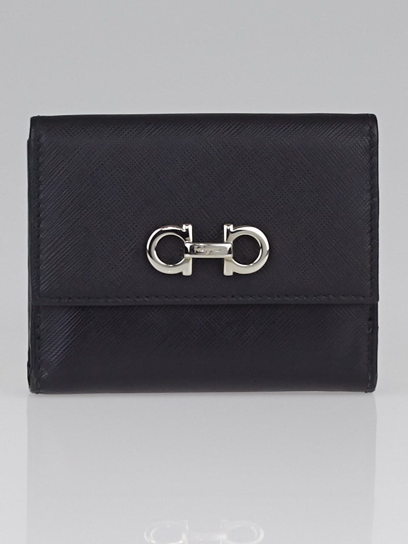 Authentic Salvatore Ferragamo Black Leather deals Wallet