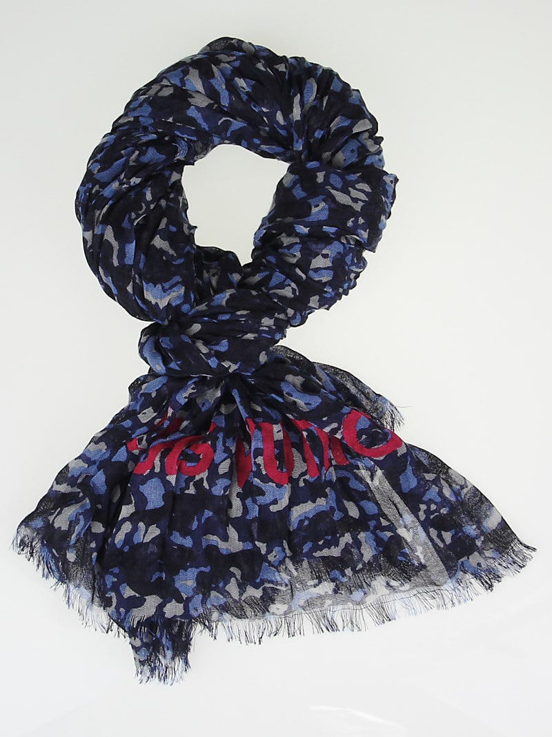 Louis Vuitton Spring Blue Scarves & Wraps for Women for sale