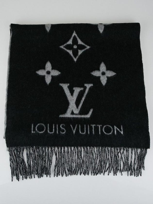 Louis Vuitton Grey Cashmere Reykjavik Scarf 