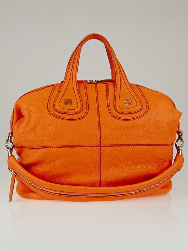 Givenchy Orange Sugar Goatskin Leather Medium Nightingale Bag