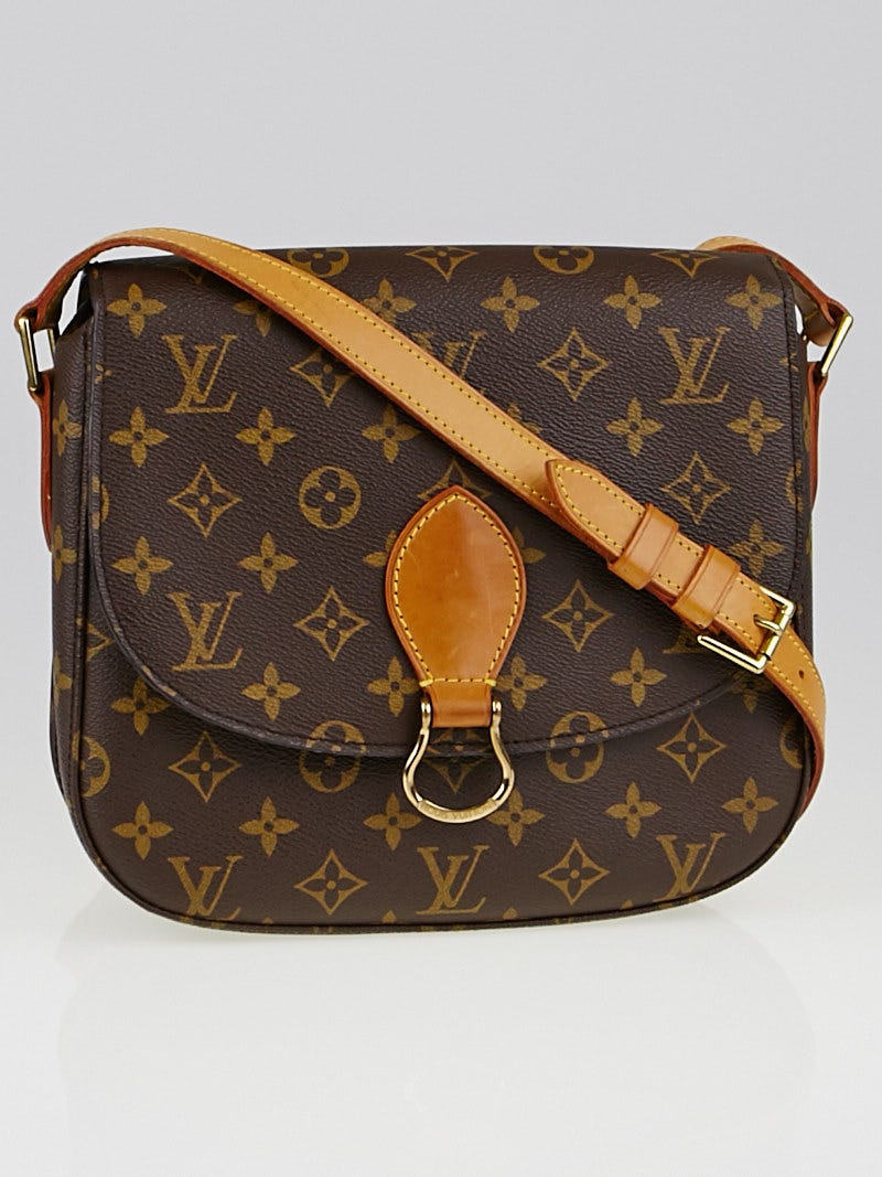Authentic Louis Vuitton Shoulder Bag Saint Cloud GM Monogram Used