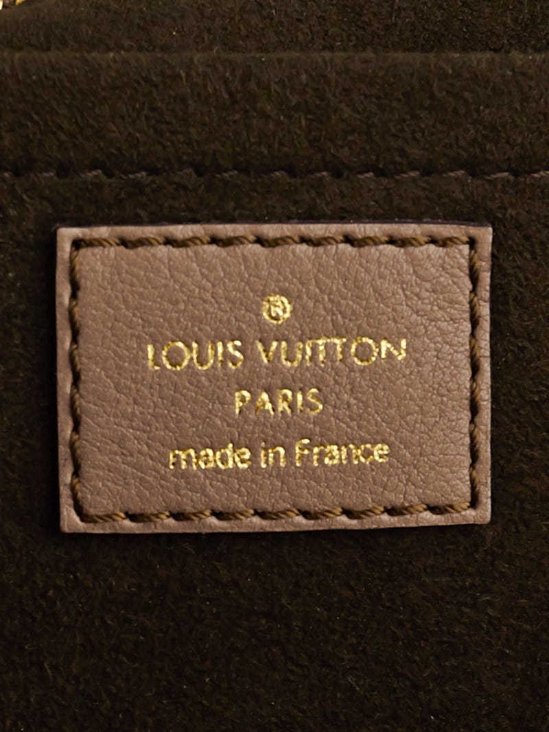 Louis Vuitton Gris Pearl Mahina Leather Solar PM Bag - Yoogi's Closet