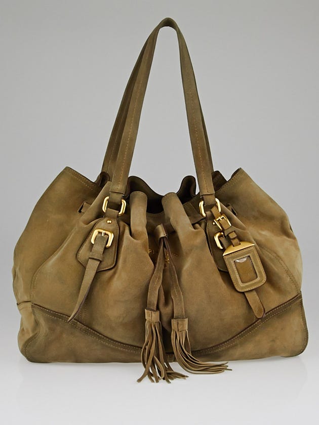 Prada Deserto Scamosciato Antik Shopping Tote BR3571