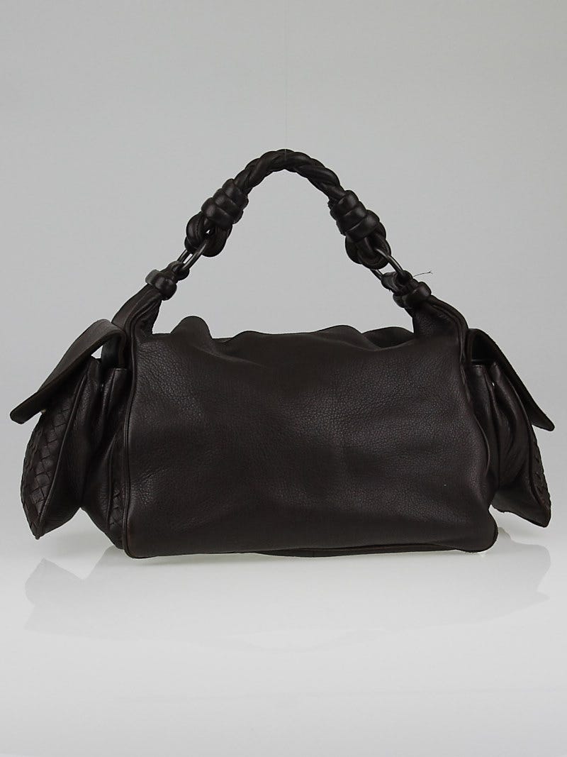 Bottega Veneta Ebano Leather Cocker Shoulder Bag