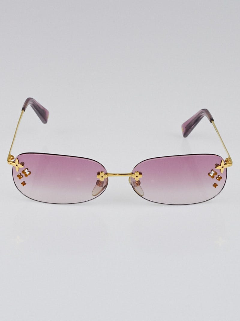 Louis Vuitton Desmayo purple cat eye sunglasses Metal ref.186208