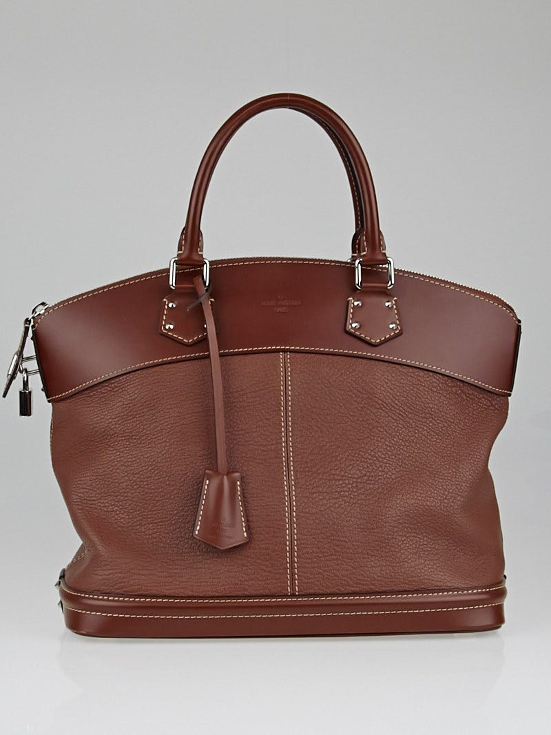 Louis Vuitton Brown Suhali Leather Lockit MM Bag Louis Vuitton
