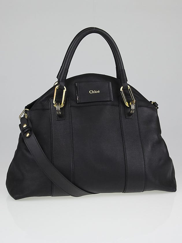Chloe Black Leather Gemma Bag