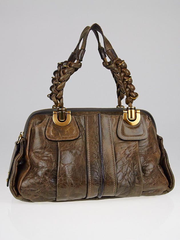Chloe Brown Leather Small Heloise Bag