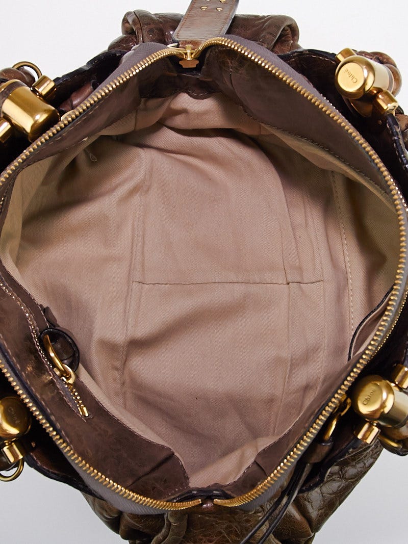 Chloe Brown Leather Small Heloise Bag | Yoogi's Closet