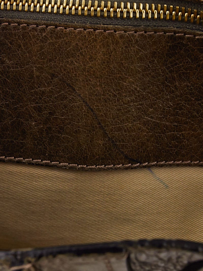 Chloe Brown Leather Small Heloise Bag | Yoogi's Closet