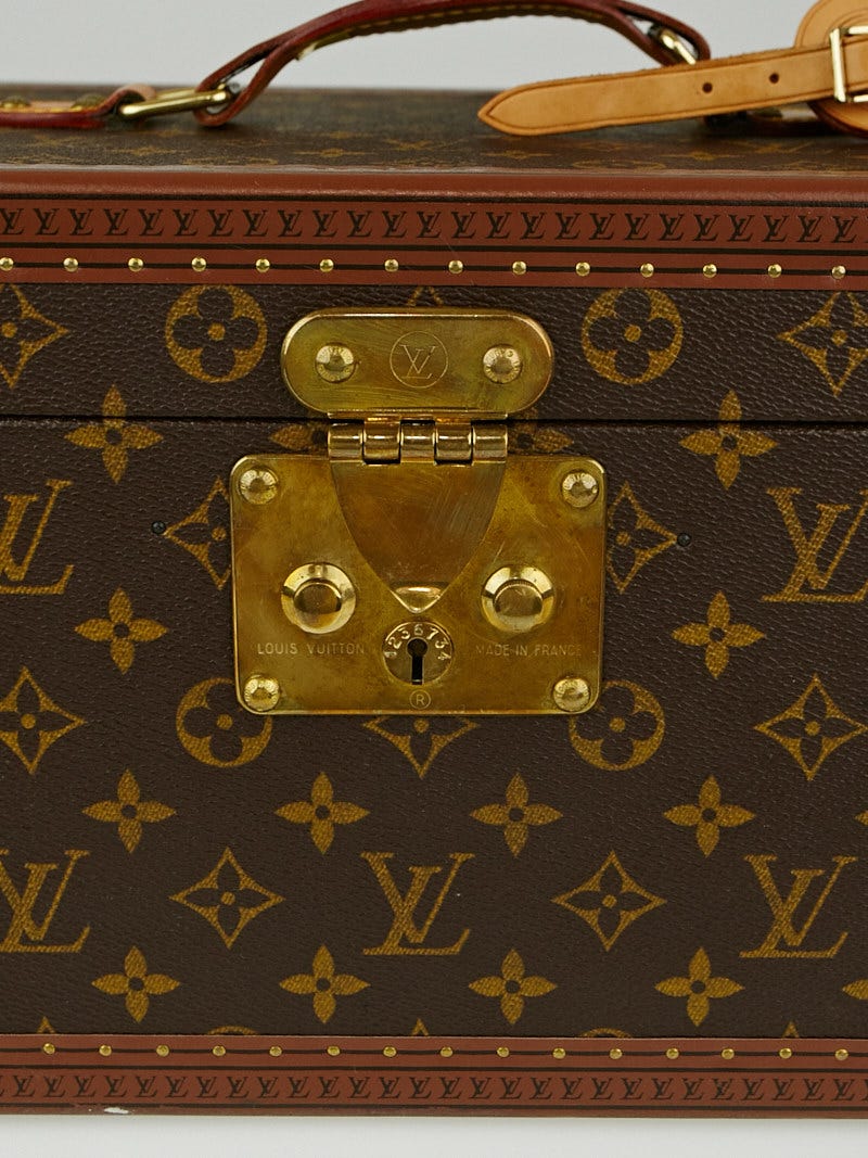 Louis Vuitton Monogram Trunk Boite Bouteilles et Glace Beauty Train Case  Vintage