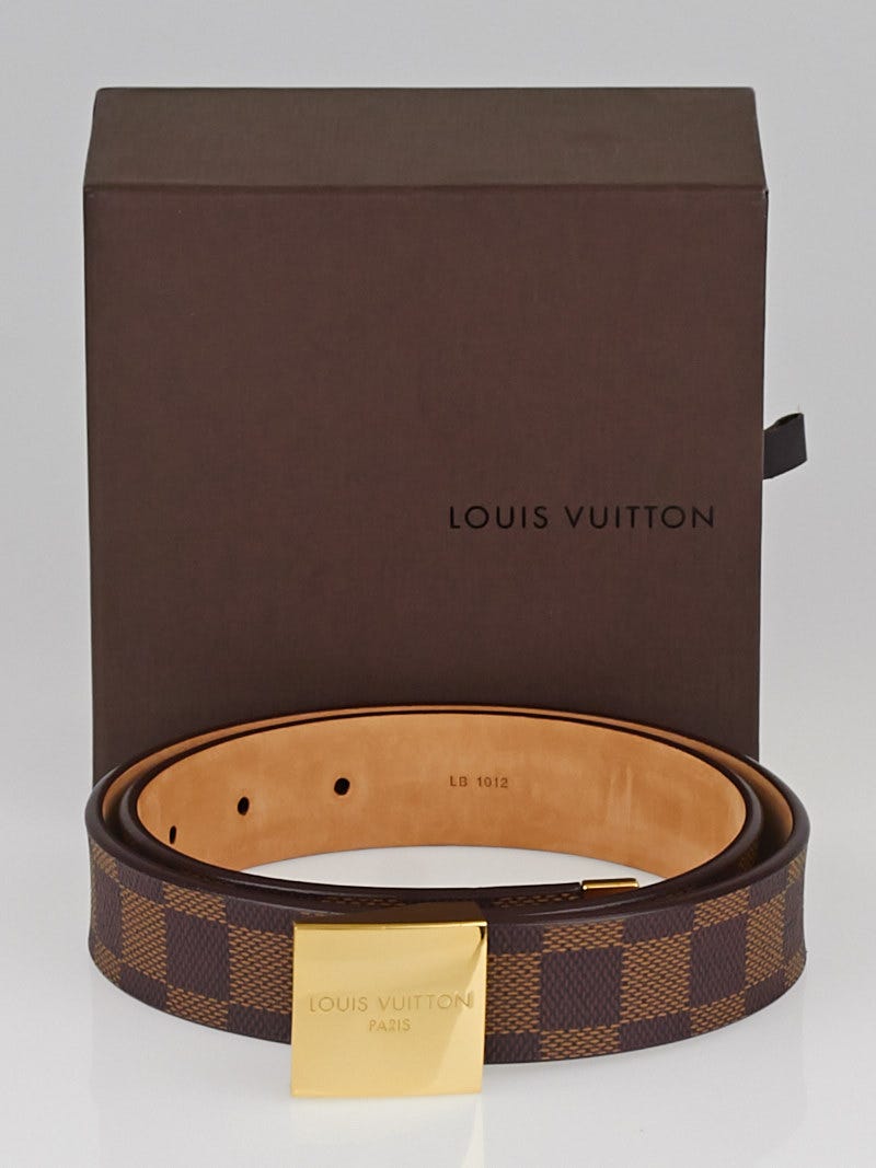 Louis Vuitton Damier Canvas Paris Square Belt Size 75 / 30