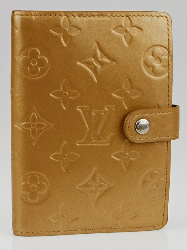 Louis Vuitton Ambre Monogram Mat Small Agenda/Notebook Cover
