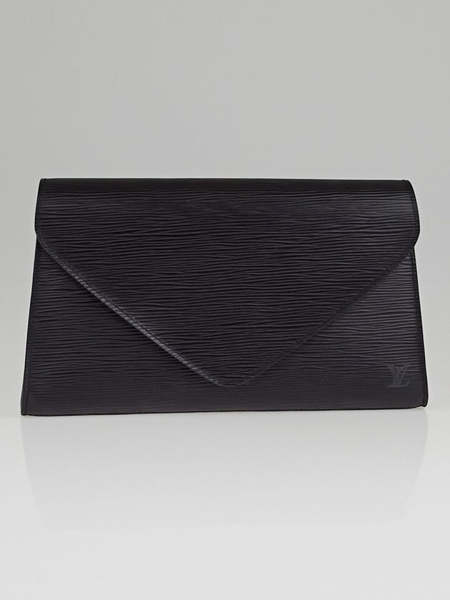 Louis Vuitton Black Epi Leather Arts-Deco Clutch Bag
