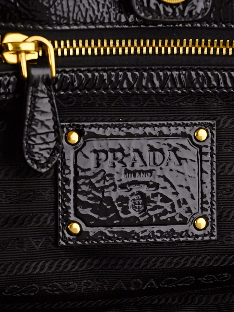 Prada Black Tessuto Nylon Pietre Jeweled Tote Bag BR4118