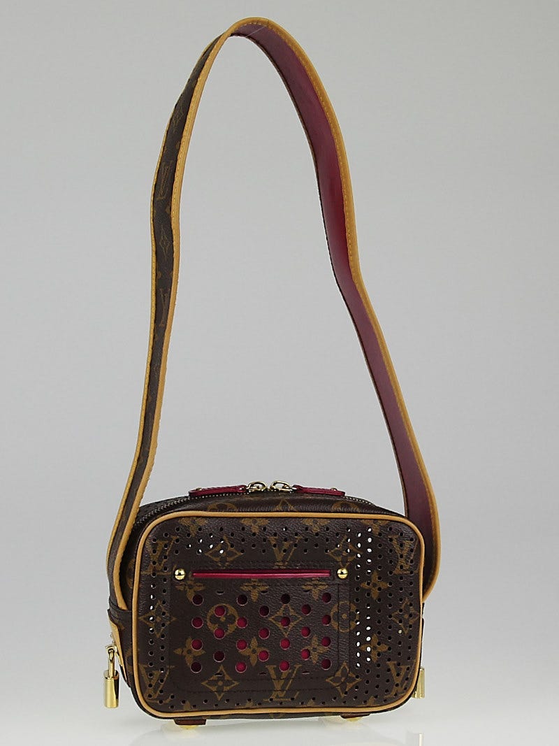 Limited edition 2006 collection Louis Vuitton monogram perforated