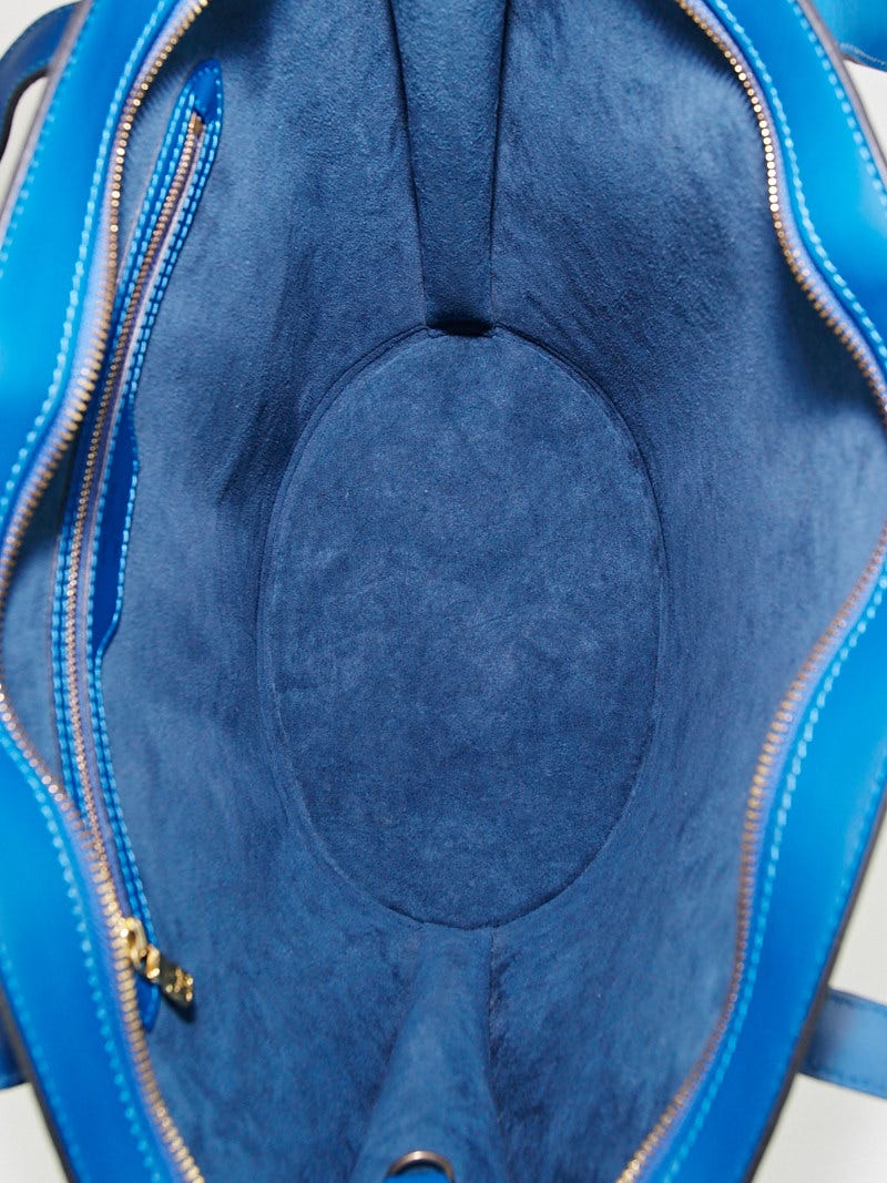 Louis Vuitton Toledo Blue Epi Leather Saint Jacques Bag - Yoogi's Closet