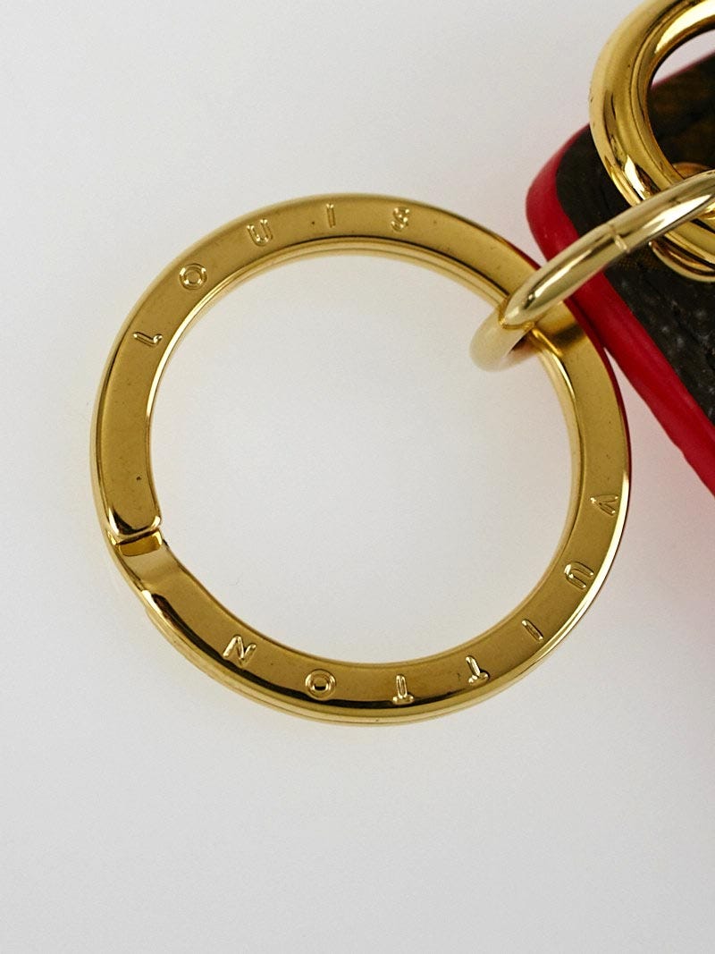 Louis Vuitton Monogram Illustre Groom Charm and Key Ring - Red
