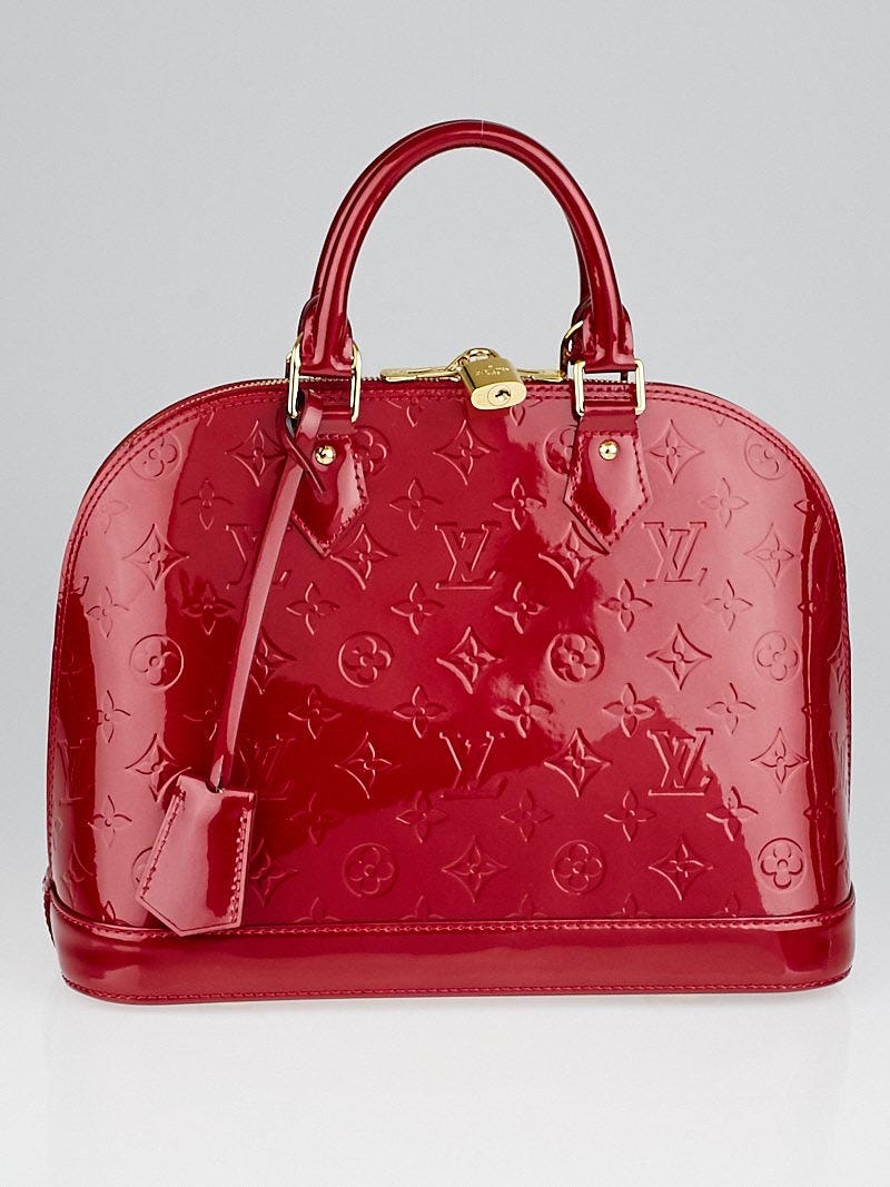 Louis Vuitton Pomme D'Amour Monogram Vernis Alma PM Bag