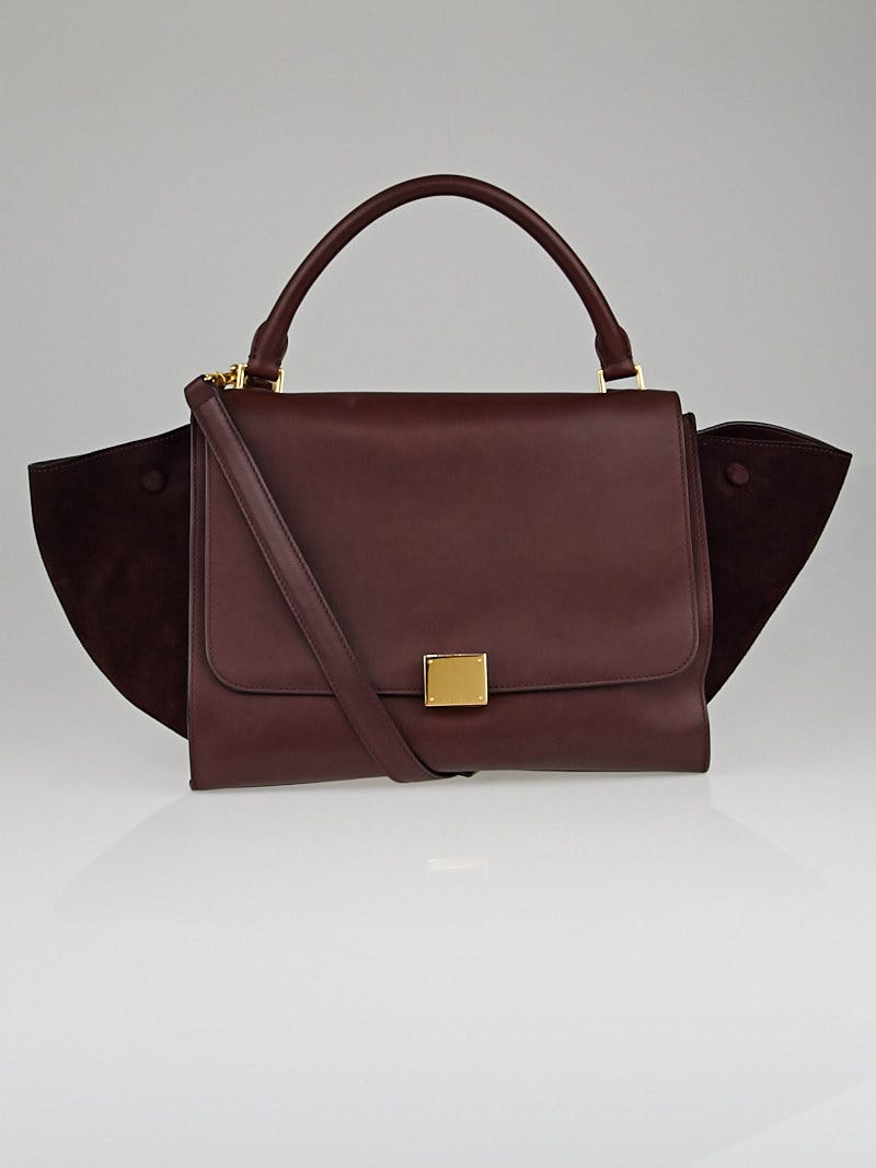 Celine trapeze discount burgundy