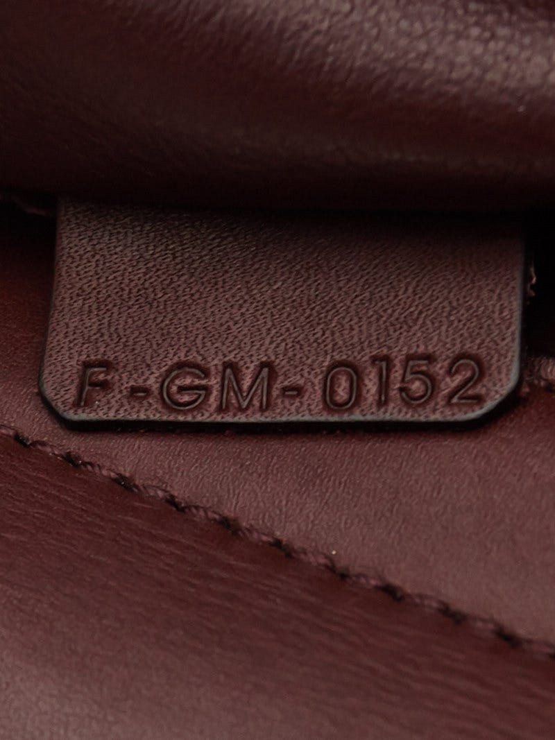 Trapèze leather handbag Celine Burgundy in Leather - 35220468