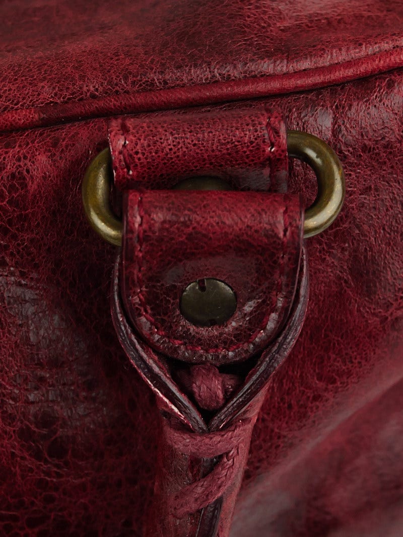 Balenciaga Grenat Chevre Leather Box Bag | Yoogi's Closet