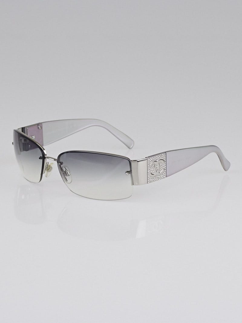 CHANEL 4095B Amber Lens Tortoise Frame CC Swarovski Crystal Sunglasses   Bellissima Boutique