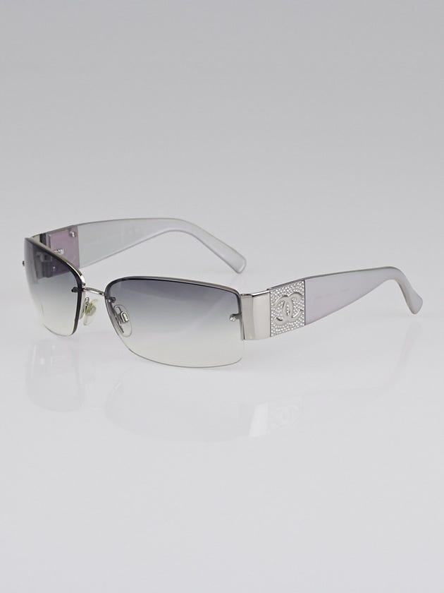 Chanel Grey Gradient Frameless with Swarovski Crystals Sunglasses-4117B