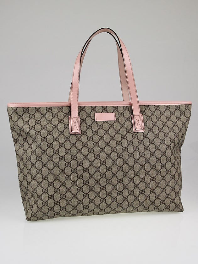 Gucci Beige GG Coated Canvas Large Tote Bag