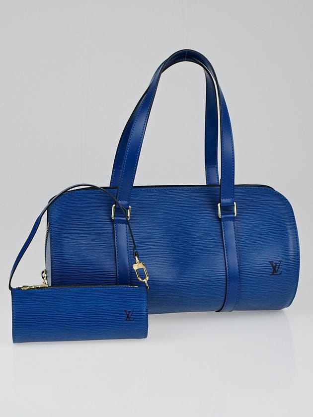 Louis Vuitton Toledo Blue Epi Leather Soufflot Bag