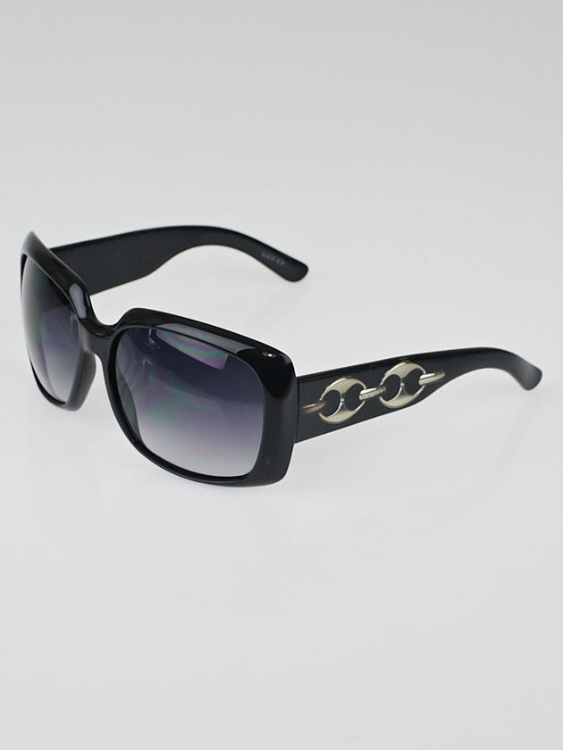 Gucci Black Frame Metal Link Sunglasses - 3062/S
