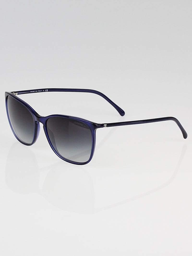 Chanel Blue Plastic Frame Wayfarer CC Sunglasses- 5277 - Yoogi's Closet