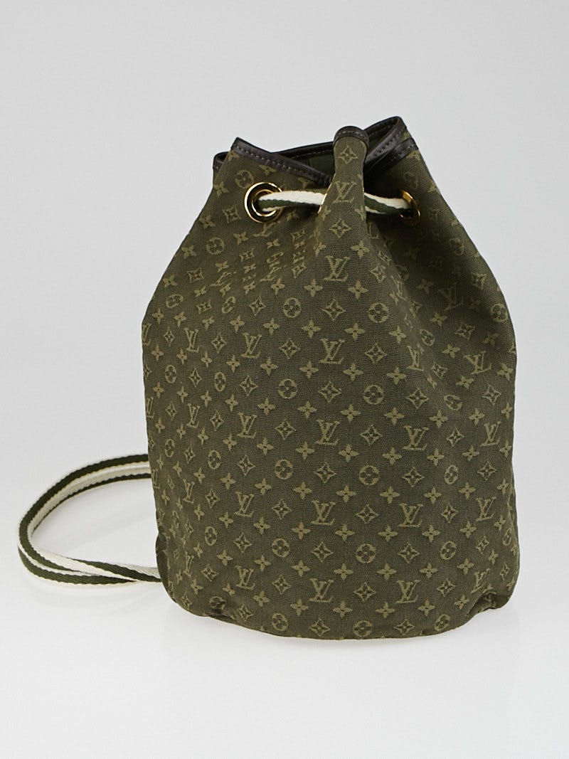 Louis Vuitton green Mini Leather Monogram Backpack