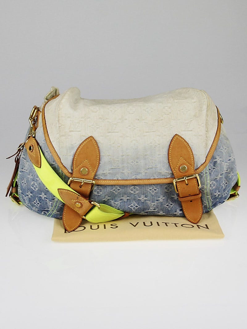 Louis Vuitton Limited Edition Bleu Monogram Denim Sunrise Bag