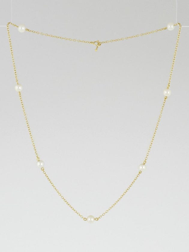 Tiffany & Co. 18k Gold and Pearl Elsa Peretti Pearls by the Yard Necklace