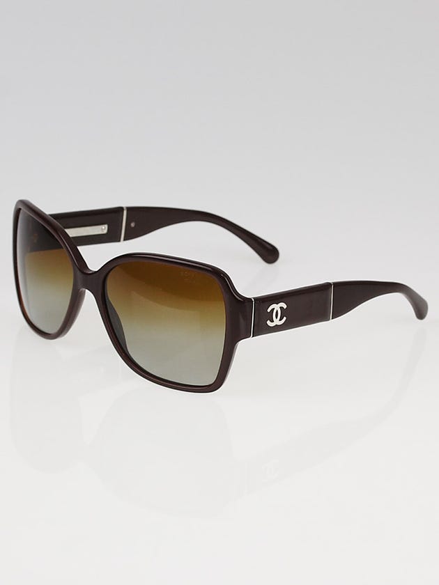 Chanel Brown Acetate Frame Oversized Square CC Sunglasses - 5230Q