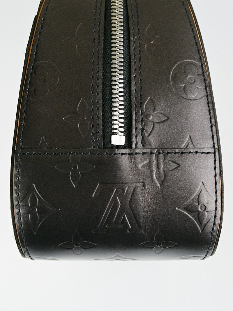 LOUIS VUITTON Authentic Women's Monogram Matte Black Shelton Hand Bag M55172