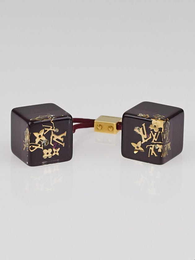 Louis Vuitton Amarante Monogram Inclusion Resin Hair Cubes
