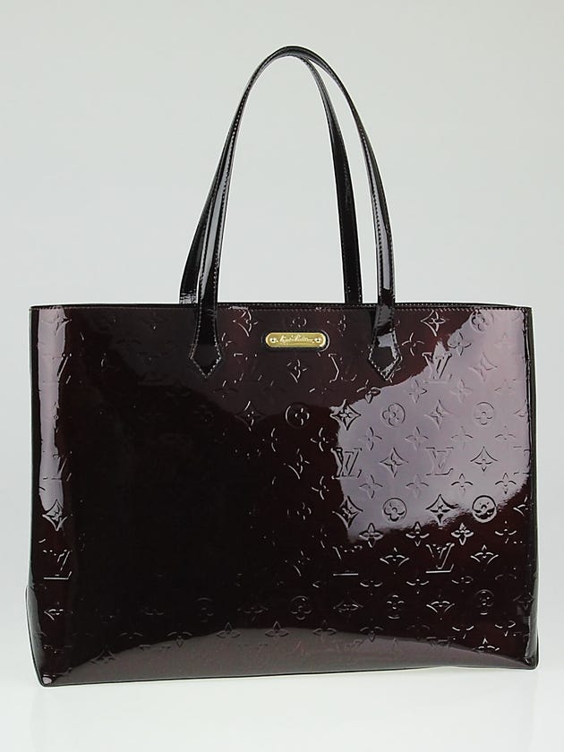 Louis Vuitton Amarante Monogram Vernis Wilshire GM Bag