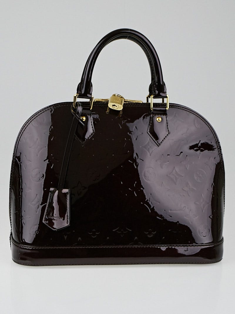 Louis Vuitton Amarante Monogram Vernis Alma PM Bag