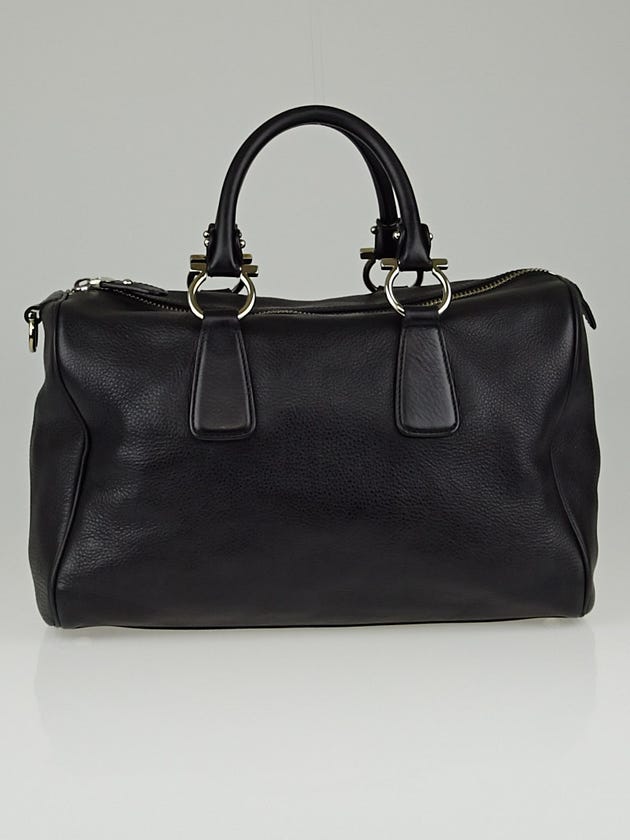 Salvatore Ferragamo Black Leather Isabel Boston Bag