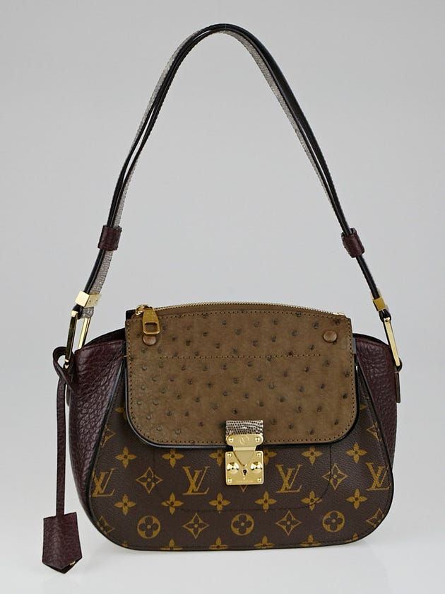 Louis Vuitton Limited Edition Bordeaux Exotique Monogram Majestueux Shoulder Bag