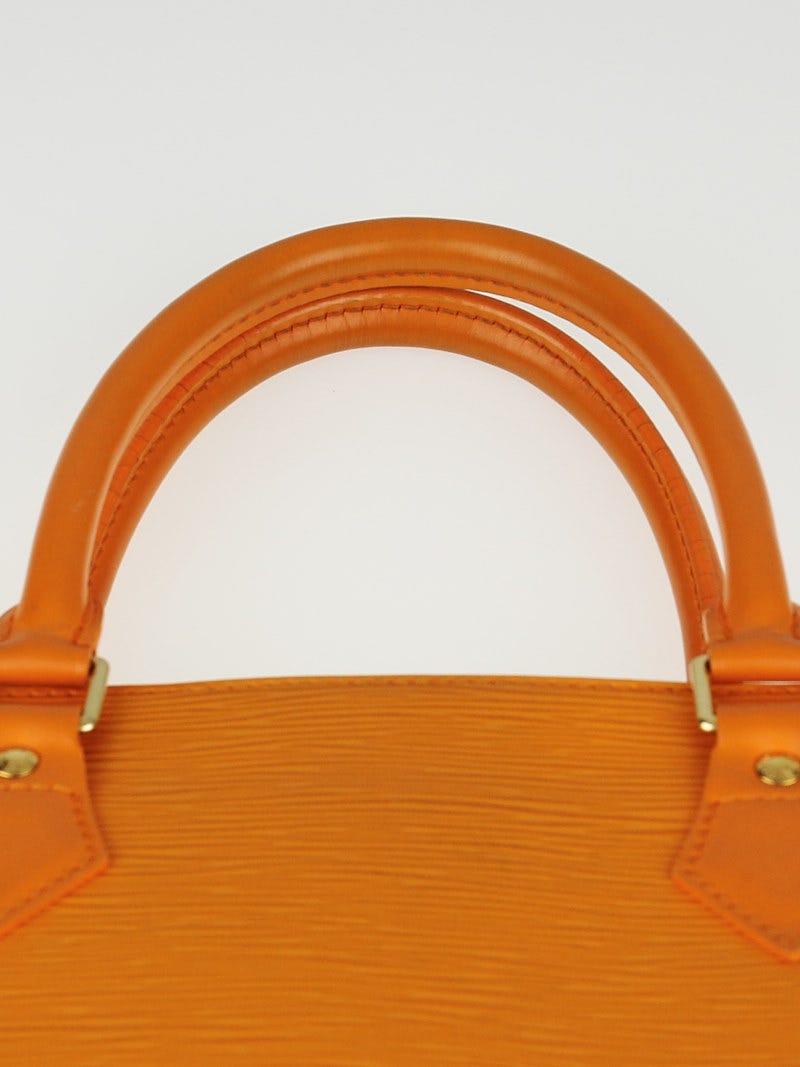 Louis Vuitton Epi Orange Leather Sac Plat Bag