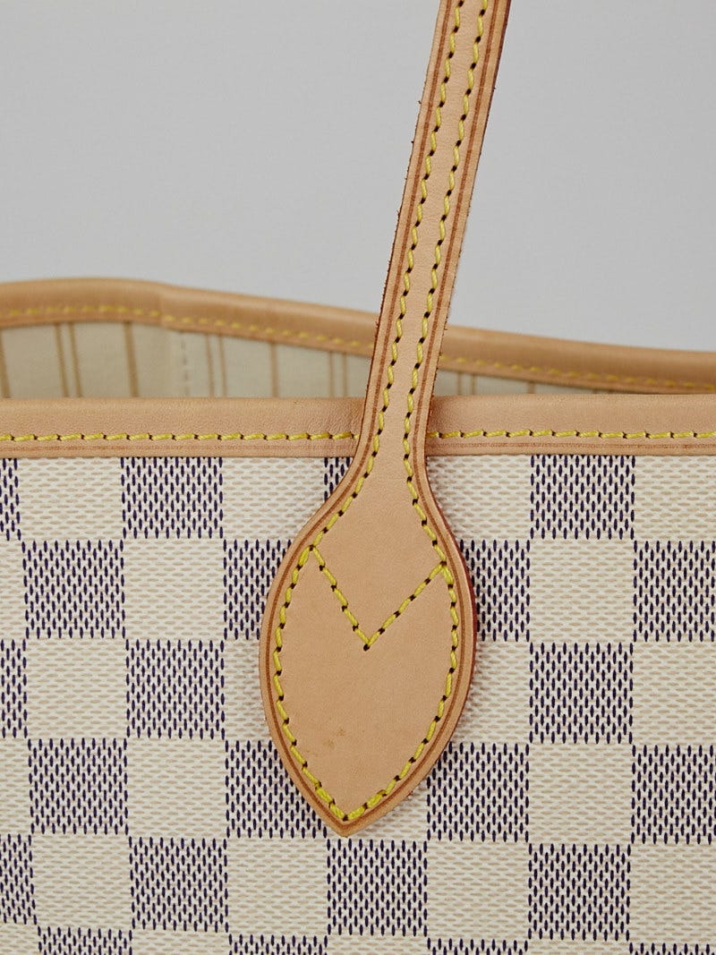 Neverfull MM Damier Tote bag in Coated canvas, Gold Hardware