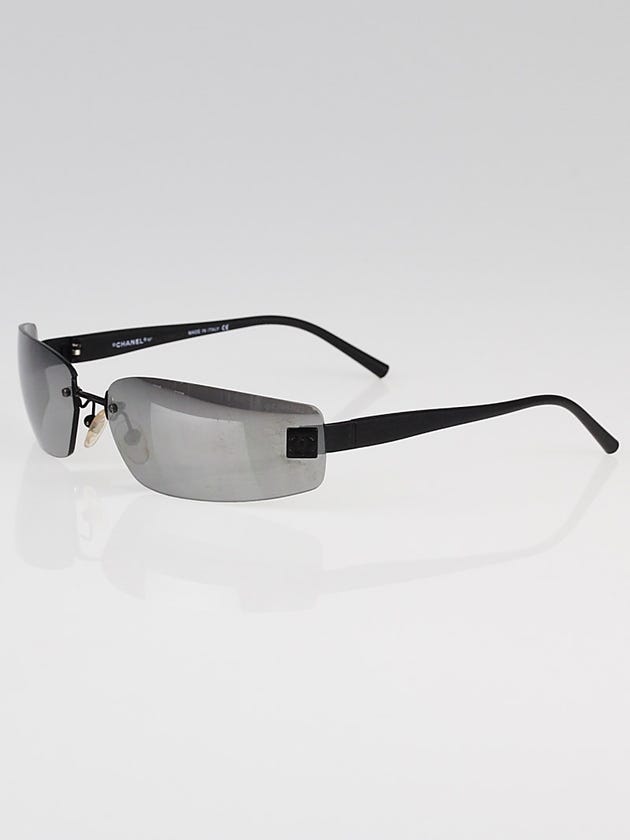 Chanel Black Mirror Tint Frameless Sunglasses - 4018