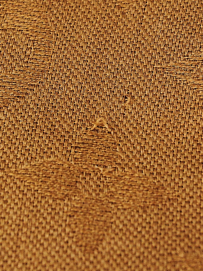 Louis Vuitton Brown Silk/Wool Pailettes Monogram Shawl Scarf - Yoogi's  Closet